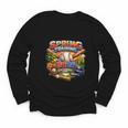 Spring Training 2026 Baseball Fan Retro Palm Cactus Youth Long Sleeve Tee