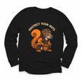 Squirell Baseball Catcher Player Joke Tee Protect Your Nuts Youth Long Sleeve Tee Squirell Baseball Catcher Player Joke Tee Protect Your Nuts Youth Long Sleeve Tee