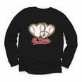 St Louis Leopard Heart Baseball Batter Boys Fan Youth Long Sleeve Tee