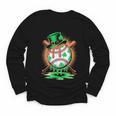 St Patrick Day Baseball Drip Ice Cream Kids Boys Men Youth Long Sleeve Tee