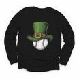 St Patricks Day Shamrock Baseball Saint Paddy's Kids Boys Youth Long Sleeve Tee