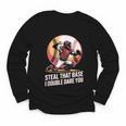 Steal That Base I Double Dare You Baseball Catcher Youth Long Sleeve Tee Steal That Base I Double Dare You Baseball Catcher Youth Long Sleeve Tee