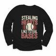 Stealing Hearts Like I Steal Bases Baseball Valentine Retro Youth Long Sleeve Tee Stealing Hearts Like I Steal Bases Baseball Valentine Retro Youth Long Sleeve Tee