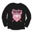 Strike Out Breast Cancer Baseball Drip For Boys Youth Youth Long Sleeve Tee Strike Out Breast Cancer Baseball Drip For Boys Youth Youth Long Sleeve Tee