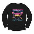 I Survived 100 Days Of School Baseball 100th Day Kids Girls Youth Long Sleeve Tee I Survived 100 Days Of School Baseball 100th Day Kids Girls Youth Long Sleeve Tee
