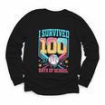 I Survived 100 Days Of School Baseball Drip Students Teacher Youth Long Sleeve Tee I Survived 100 Days Of School Baseball Drip Students Teacher Youth Long Sleeve Tee