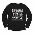 Things I Do Spare Time Baseball Player Men Women Kids Youth Long Sleeve Tee Things I Do Spare Time Baseball Player Men Women Kids Youth Long Sleeve Tee