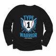 Type 1 Warrior Diabetes Awareness Baseball Enthusiasts Youth Long Sleeve Tee