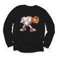 Valentine Baseball Heart Sport Love Valentines Day Boys Kids Youth Long Sleeve Tee
