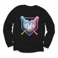 Valentines Baseball Heart Dripping Ice Cream Gen Z Alpha Youth Long Sleeve Tee Valentines Baseball Heart Dripping Ice Cream Gen Z Alpha Youth Long Sleeve Tee