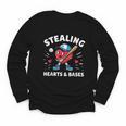 Valentines Day Baseball Stealing Hearts Bases Boys Kids Men Youth Long Sleeve Tee Valentines Day Baseball Stealing Hearts Bases Boys Kids Men Youth Long Sleeve Tee