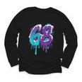 Vintage Baseball 68 Number Youth Long Sleeve Tee