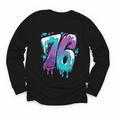Vintage Baseball 76 Number Youth Long Sleeve Tee