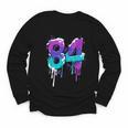 Vintage Baseball 84 Number Youth Long Sleeve Tee