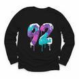 Vintage Baseball 92 Number Youth Long Sleeve Tee