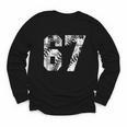 Vintage Baseball Number 67 Jersey Player Uniform Youth Long Sleeve Tee Vintage Baseball Number 67 Jersey Player Uniform Youth Long Sleeve Tee
