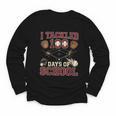 Women's 100 Days Of School Boys Kids Baseball Youth Long Sleeve Tee