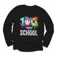 Women's 100 Days Of School Dripping Baseball Boys Kids Teacher Youth Long Sleeve Tee Women's 100 Days Of School Dripping Baseball Boys Kids Teacher Youth Long Sleeve Tee