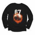Women's 67 Baseball Boys Birthday Teens Six Seven Brainrot Youth Long Sleeve Tee Women's 67 Baseball Boys Birthday Teens Six Seven Brainrot Youth Long Sleeve Tee
