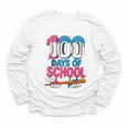 100 Days Of School Baseball Drip Bat 100th Day Of School Boy Youth Long Sleeve Tee