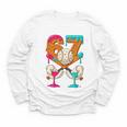 67 Ice Cream Drip Baseball Number 67 Player 67th Birthday Premium Tri-Blend Youth Long Sleeve Tee
