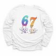 67 Meme Baseball Kids Girls Humor Number 6 7 Youth Long Sleeve Tee 67 Meme Baseball Kids Girls Humor Number 6 7 Youth Long Sleeve Tee
