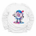 Baseball Drip 8th 8 Year Old Birthday Boys Pitcher Player Youth Long Sleeve Tee