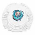 Baseball Drip Ice Cream Sprinkles Baseball Player Premium Tri-Blend Youth Long Sleeve Tee