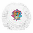 Baseball Drip Jersey Number 67 For Players & 67th Birthday Premium Tri-Blend Youth Long Sleeve Tee Baseball Drip Jersey Number 67 For Players & 67th Birthday Premium Tri-Blend Youth Long Sleeve Tee