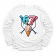 Baseball Ice Cream Drip 67 Six Seven Gen Alpha Slang Meme Youth Long Sleeve Tee Baseball Ice Cream Drip 67 Six Seven Gen Alpha Slang Meme Youth Long Sleeve Tee
