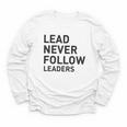 Baseball Lead Never Follow Leaders Team Captain Leadership Premium Tri-Blend Youth Long Sleeve Tee