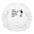 Baseball Pun Saying I'm a Stand Up Double Type Of Guy Youth Long Sleeve Tee Baseball Pun Saying I'm a Stand Up Double Type Of Guy Youth Long Sleeve Tee