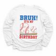 Bruh It's My 2nd Birthday Boy Baseball Themed Party Youth Long Sleeve Tee Bruh It's My 2nd Birthday Boy Baseball Themed Party Youth Long Sleeve Tee
