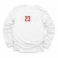 FO23VER Trendy Number 23 Baseball Team Sport For Women Men Youth Long Sleeve Tee