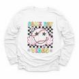 Game Day Vibes Softball Baseball Groovy Game Day Girls Women Youth Long Sleeve Tee