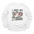 I Just Hit 100 Days Of School Teacher Baseball Boys Kids Youth Long Sleeve Tee I Just Hit 100 Days Of School Teacher Baseball Boys Kids Youth Long Sleeve Tee