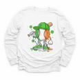 Kids Boys St Patricks Day Irish Flag Kids Baseball Ice Cream Drip Youth Long Sleeve Tee