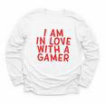 I Am In Love With A Gamer Cute Valentines Day Gamer Couple Raglan Baseball Tee Youth Long Sleeve Tee