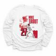 Mike Trout Los Angeles A MLB Baseball Players MLBMTR304N Youth Long Sleeve Tee Mike Trout Los Angeles A MLB Baseball Players MLBMTR304N Youth Long Sleeve Tee