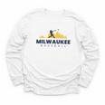 Milwaukee Baseball Minimalist City Skyline Baseball Lover Youth Long Sleeve Tee