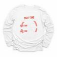 Part Time Warm Up Partner Pitching Baseball Full Time Dad Youth Long Sleeve Tee