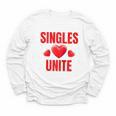 Singles Unite Valentines Day Humor For Singles Raglan Baseball Tee Youth Long Sleeve Tee