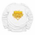 Strike Out Childhood Cancer Boys Baseball Drip Gold Ribbon Youth Long Sleeve Tee