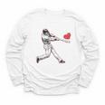Valentines Baseball Batter Heart Player Silhouette Premium Tri-Blend Youth Long Sleeve Tee Valentines Baseball Batter Heart Player Silhouette Premium Tri-Blend Youth Long Sleeve Tee
