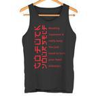 Go Fuck Yourself Japanischechrift Gfy Tank Top