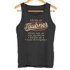 Ich Bin Ein Täubnerich Höre Nicht Auf Wenn Ich Müde Bin Tank Top