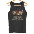 Ich Bin Ein Yousef Ich Höre Nicht AufWenn Ich Müde Bin Ich Höre Auf Yousef Name Tanktop