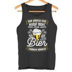 Nur Hübschein Reicht Nicht Man Muss Auch Bier Trinken Tank Top