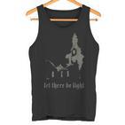 Okkult Gothicatan Brennende Kirche Antichrist Baphomet Tank Top