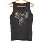 Trachten Herren Hirsch Lederhose Trachten Tank Top